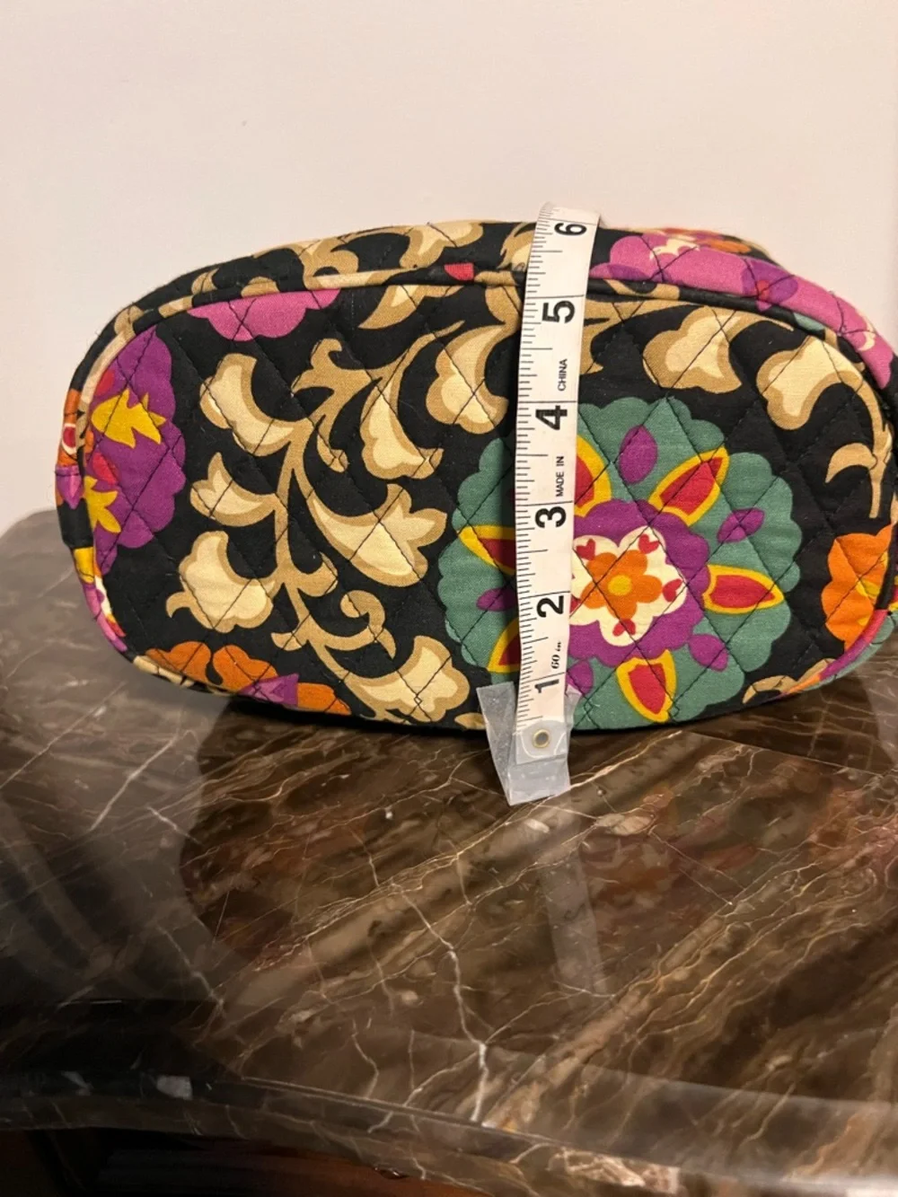 Vera Bradley quilted drawstring